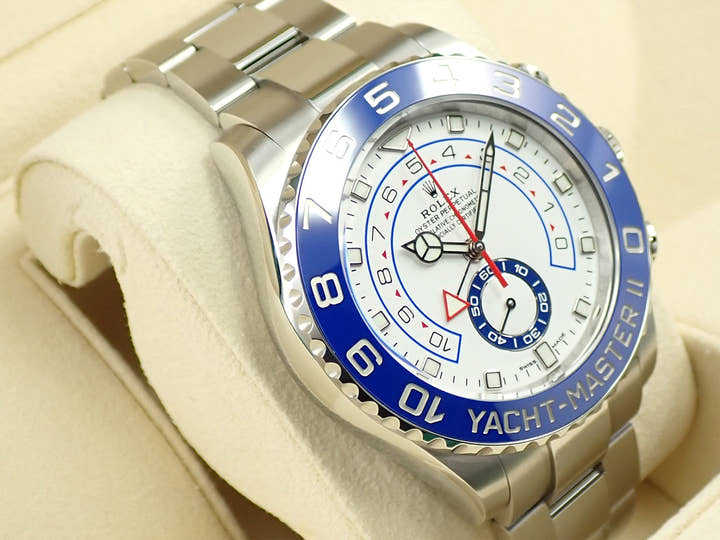 ロレックス ヨットマスターII Ref.116680 ステンレススチール ホワイト文字盤
