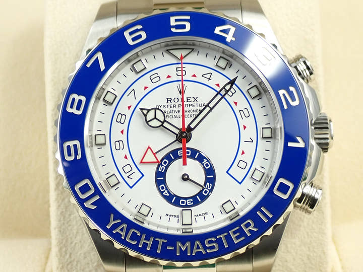 ロレックス ヨットマスターII Ref.116680 ステンレススチール ホワイト文字盤