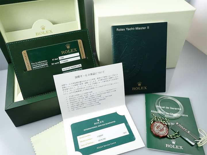 ロレックス ヨットマスターII Ref.116680 ステンレススチール ホワイト文字盤