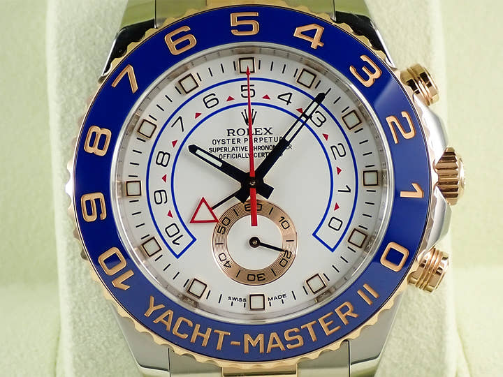 ロレックス ヨットマスターII Ref.116681 ステンレススチール/エバーローズゴールド ホワイト文字盤