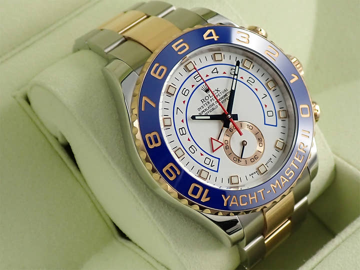 ロレックス ヨットマスターII Ref.116681 ステンレススチール/エバーローズゴールド ホワイト文字盤