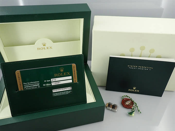 ロレックス ヨットマスターII Ref.116681 ステンレススチール/エバーローズゴールド ホワイト文字盤