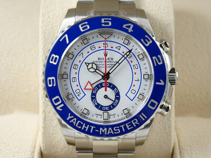 ロレックス ヨットマスターII Ref.116680 ステンレススチール ホワイト文字盤