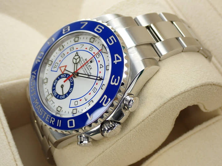 ロレックス ヨットマスターII Ref.116680 ステンレススチール ホワイト文字盤