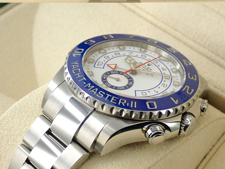 ロレックス ヨットマスターII Ref.116680 ステンレススチール ホワイト文字盤