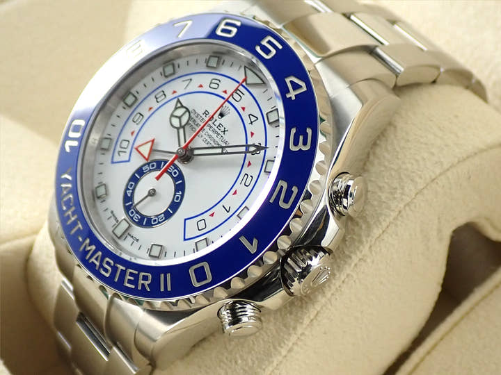 ロレックス ヨットマスターII Ref.116680 ステンレススチール ホワイト文字盤
