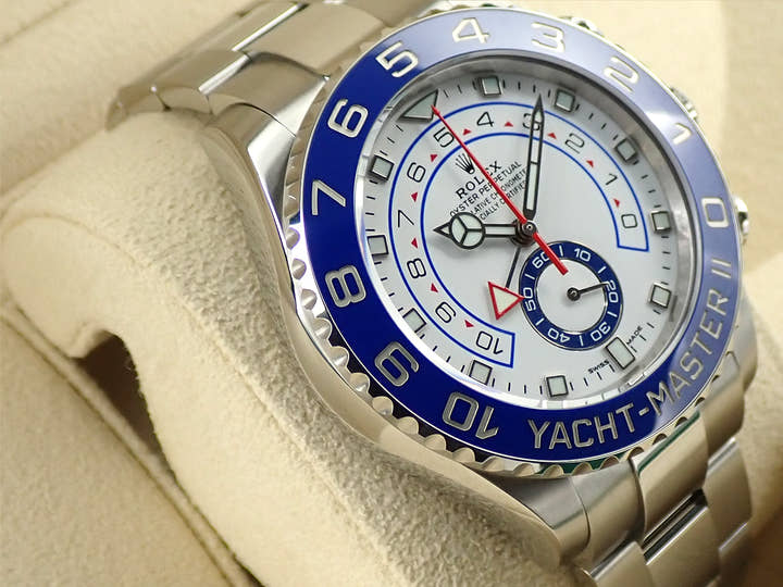 ロレックス ヨットマスターII Ref.116680 ステンレススチール ホワイト文字盤