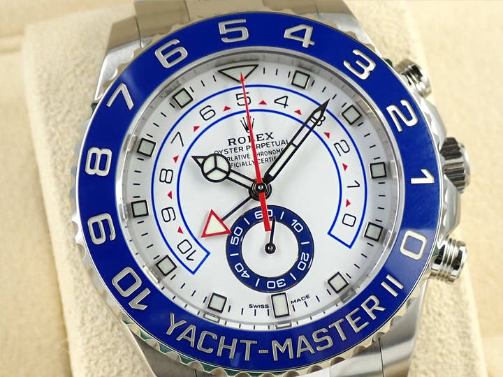 ロレックス ヨットマスターII Ref.116680 ステンレススチール ホワイト文字盤