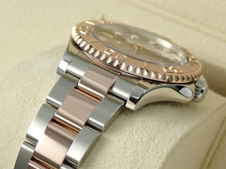 ロレックス ヨットマスター37 Ref.268621 ステンレススチール/エバーローズゴールド チョコレート文字盤 美品 2J08A89K