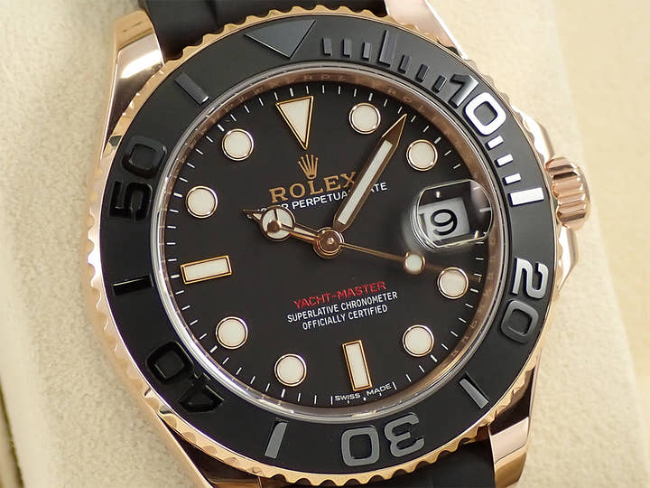 ロレックス ヨットマスター37 Ref.268655 エバーローズゴールド ブラック文字盤