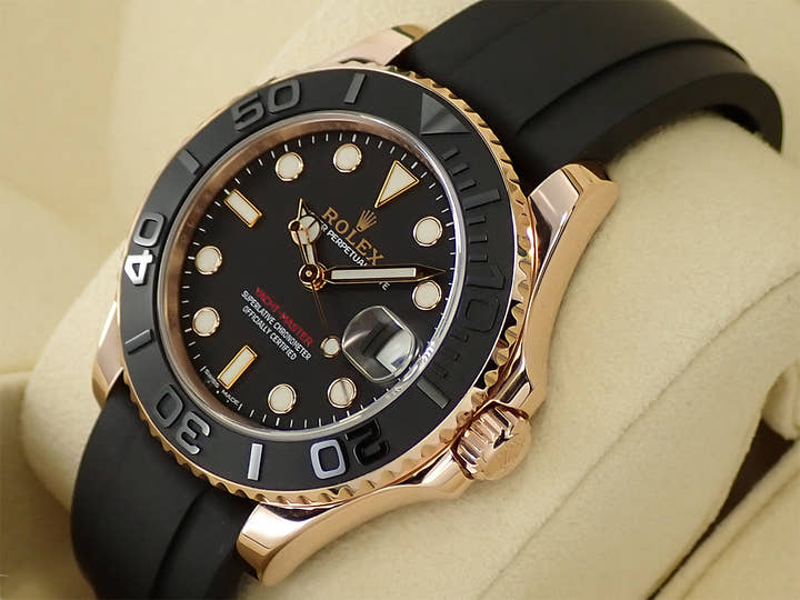 ロレックス ヨットマスター37 Ref.268655 エバーローズゴールド ブラック文字盤