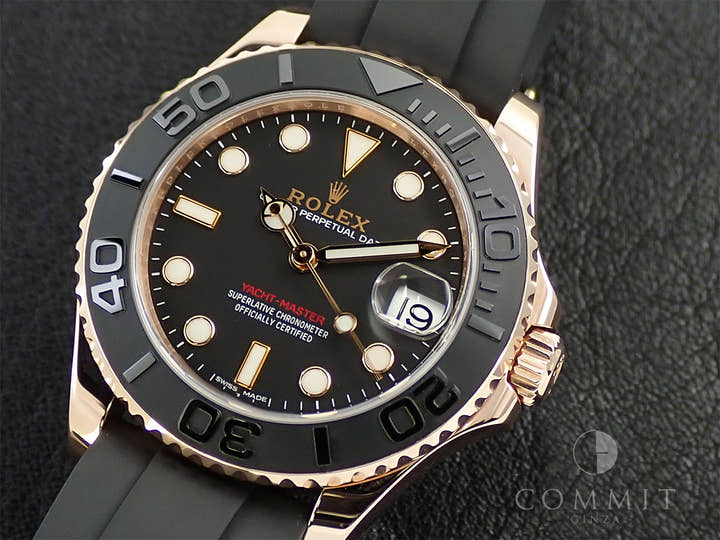 ロレックス ヨットマスター37 Ref.268655 エバーローズゴールド ブラック文字盤