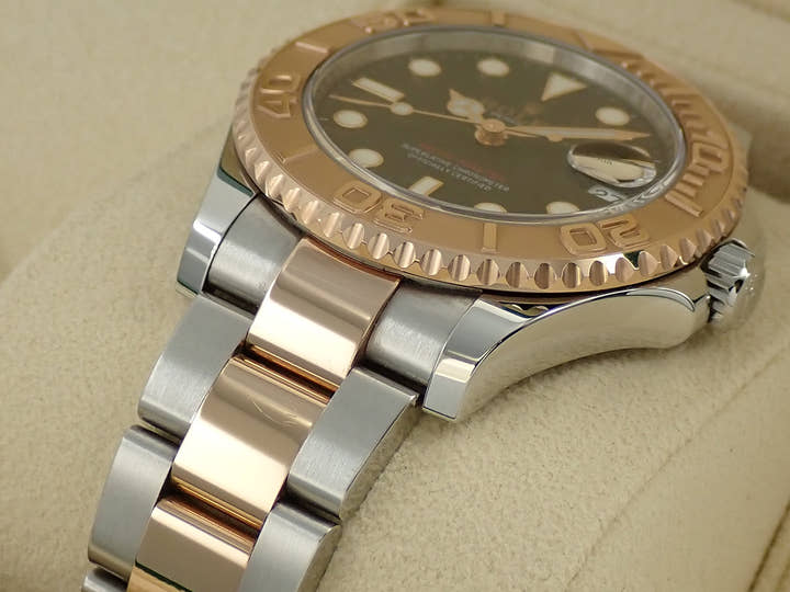 ロレックス ヨットマスター37 Ref.268621 ステンレススチール/エバーローズゴールド ブラック文字盤