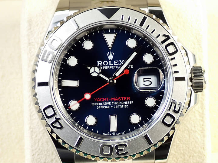 Rolex Yacht-Master 40 Ref. 126622 Stainless Steel/Platinum Bright Blue Dial