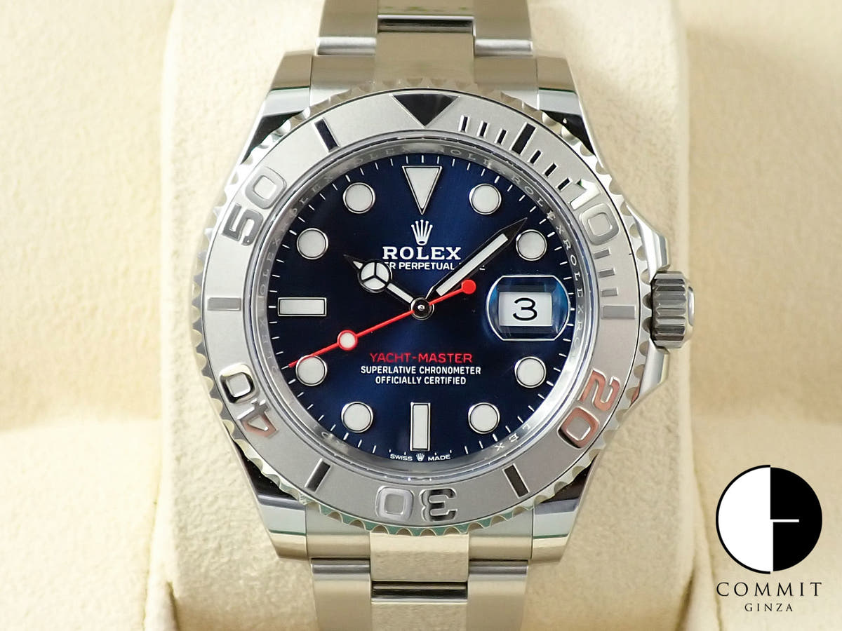 ロレックス ヨットマスター40 Ref.126622 ステンレススチール/プラチナ ブライトブルー文字盤