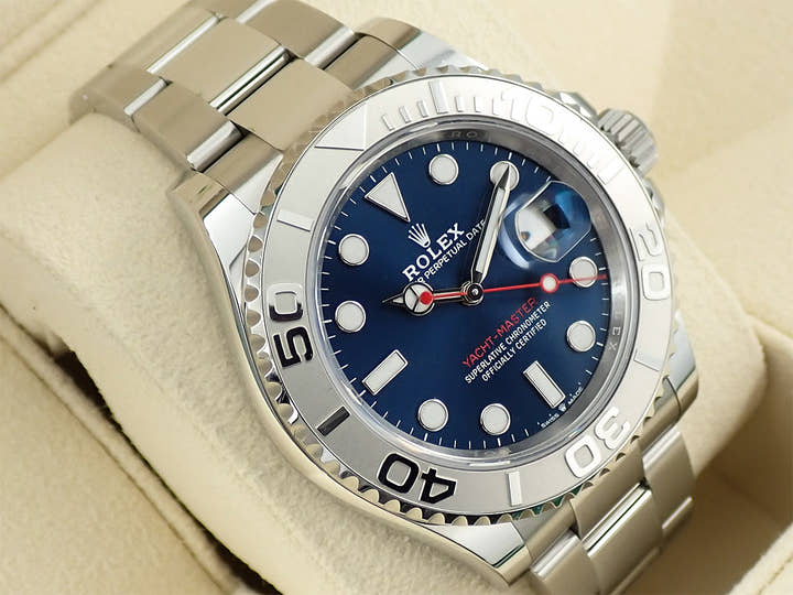 ロレックス ヨットマスター40 Ref.126622 ステンレススチール/プラチナ ブライトブルー文字盤