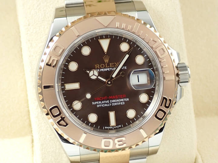 ロレックス ヨットマスター40 Ref.116621 ステンレススチール/エバーローズゴールド チョコレート文字盤