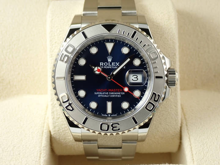 ロレックス ヨットマスター40 Ref.126622 ステンレススチール/プラチナ ブライトブルー文字盤