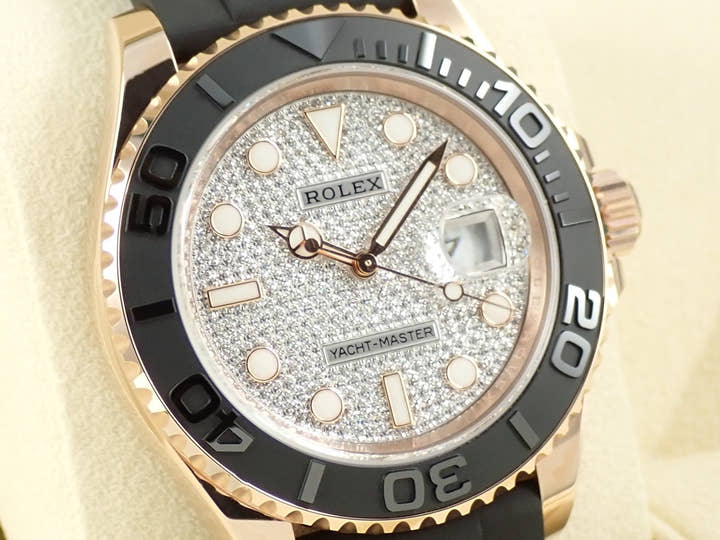 ロレックス ヨットマスター40 Ref.126655 エバーローズゴールド パヴェダイヤモンド文字盤