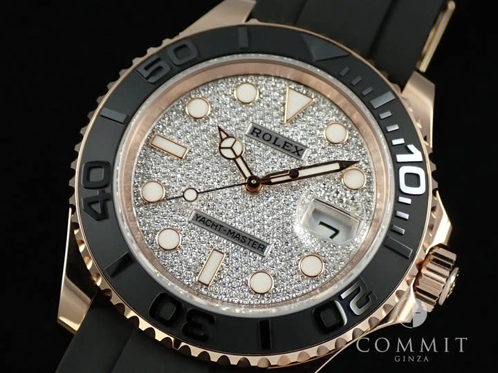 ロレックス ヨットマスター40 Ref.126655 エバーローズゴールド パヴェダイヤモンド文字盤