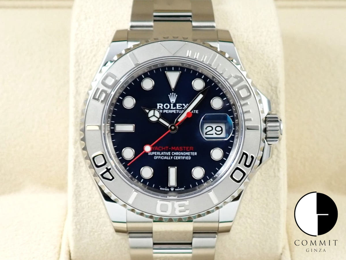 ロレックス ヨットマスター40 Ref.126622 ステンレススチール/プラチナ ブライトブルー文字盤