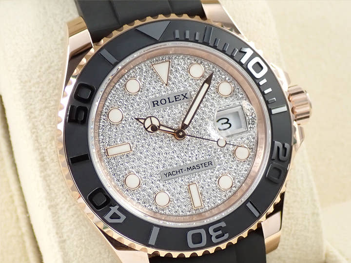 ロレックス ヨットマスター40 Ref.126655 エバーローズゴールド パヴェダイヤモンド文字盤
