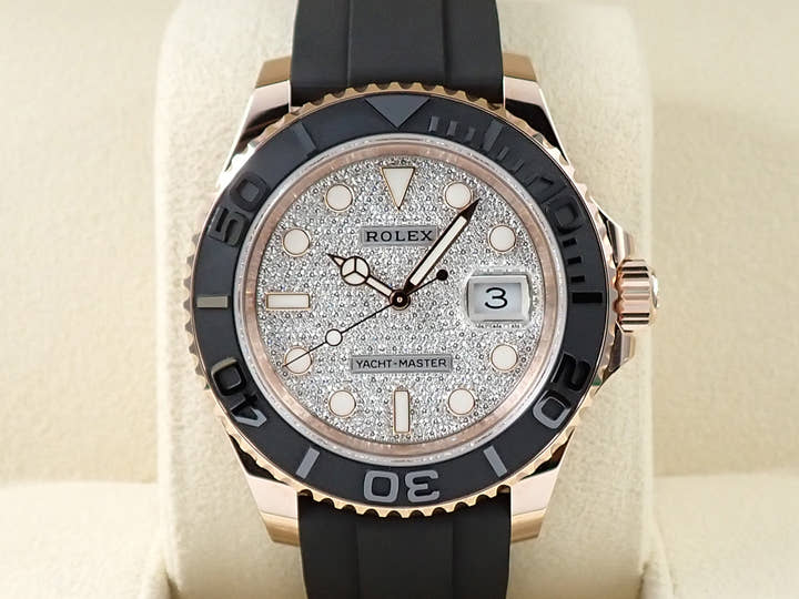 ロレックス ヨットマスター40 Ref.126655 エバーローズゴールド パヴェダイヤモンド文字盤