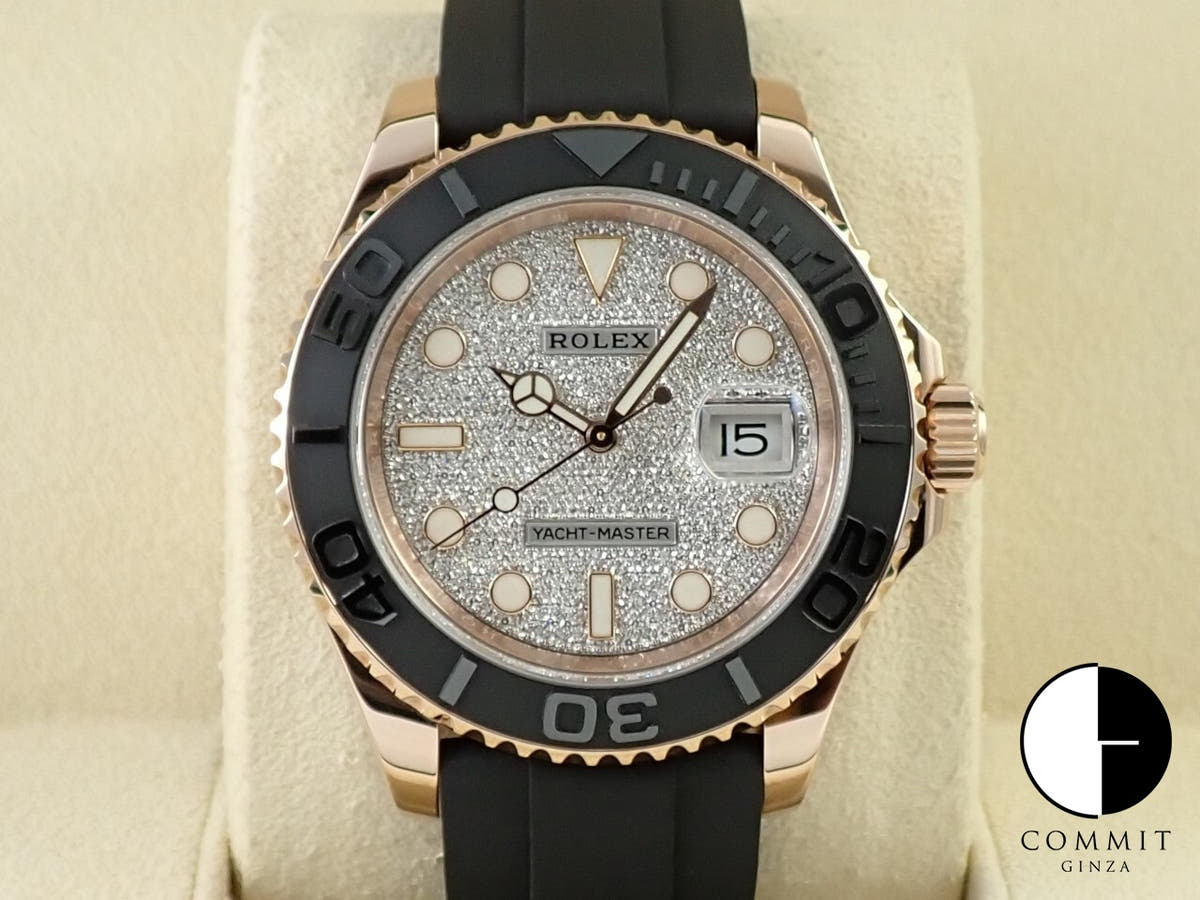 ロレックス ヨットマスター40 Ref.116655 エバーローズゴールド パヴェダイヤ文字盤