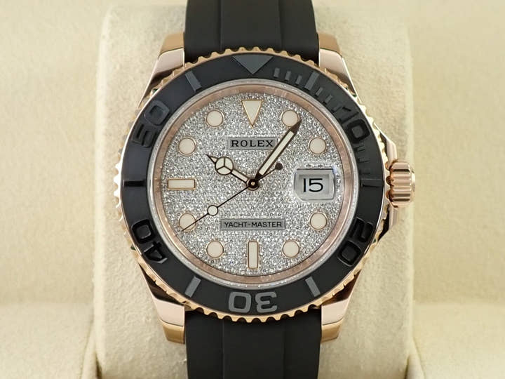 ロレックス ヨットマスター40 Ref.116655 エバーローズゴールド パヴェダイヤ文字盤