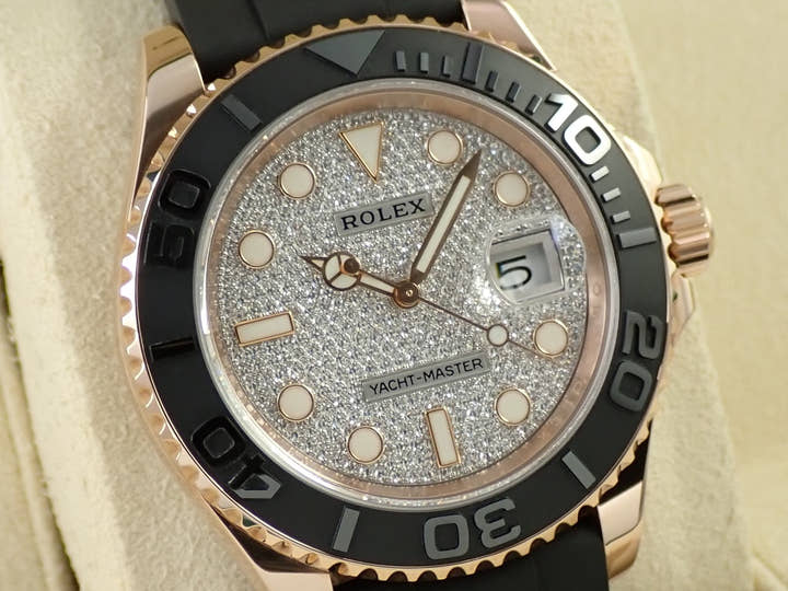 ロレックス ヨットマスター40 Ref.116655 エバーローズゴールド パヴェダイヤ文字盤