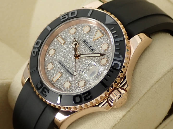 ロレックス ヨットマスター40 Ref.116655 エバーローズゴールド パヴェダイヤ文字盤