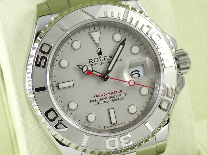 ロレックス ヨットマスター40 Ref.16622 ステンレススチール/プラチナ ロレジウム文字盤 美品 PR9U5417