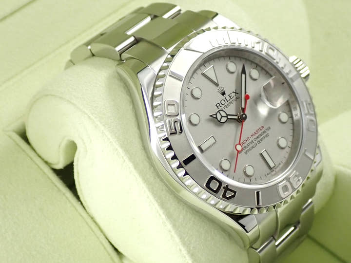 ロレックス ヨットマスター40 Ref.16622 ステンレススチール/プラチナ ロレジウム文字盤 美品 PR9U5417