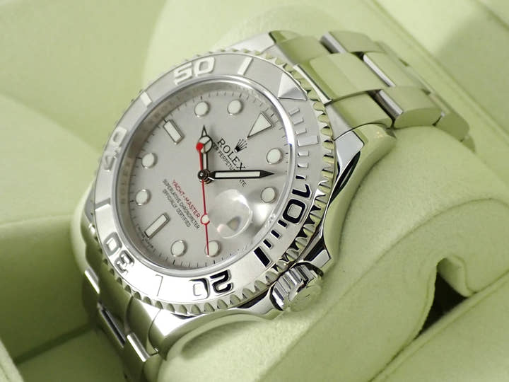 ロレックス ヨットマスター40 Ref.16622 ステンレススチール/プラチナ ロレジウム文字盤 美品 PR9U5417