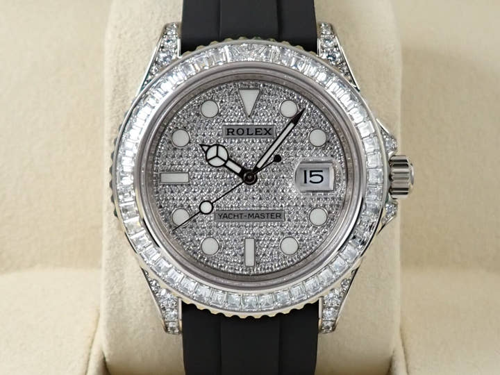ロレックス ヨットマスター42 Ref.226679TBR ホワイトゴールド パヴェダイヤ文字盤