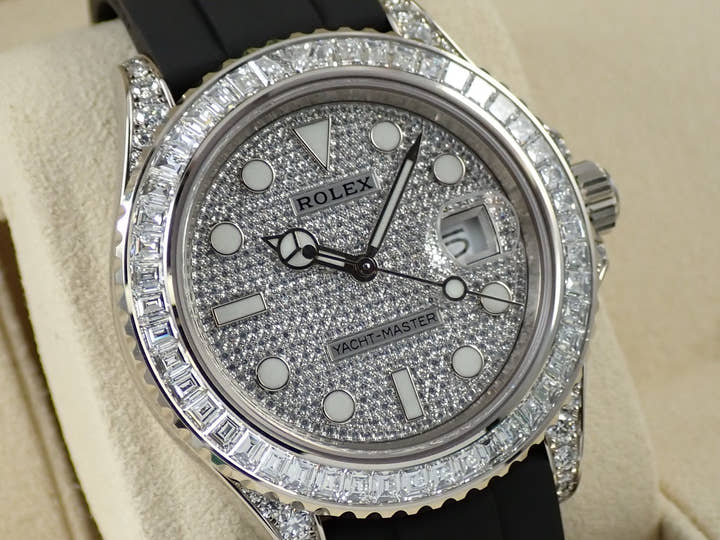 ロレックス ヨットマスター42 Ref.226679TBR ホワイトゴールド パヴェダイヤ文字盤