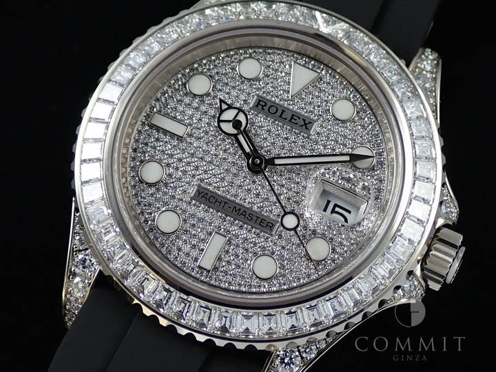 ロレックス ヨットマスター42 Ref.226679TBR ホワイトゴールド パヴェダイヤ文字盤