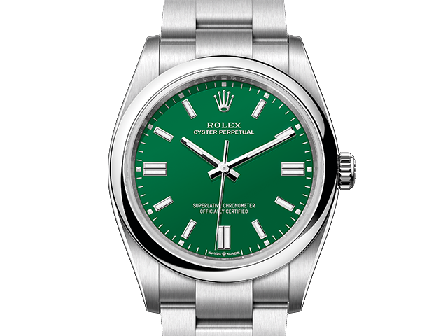 ロレックス オイスターパーペチュアル Ref.126000 グリーン