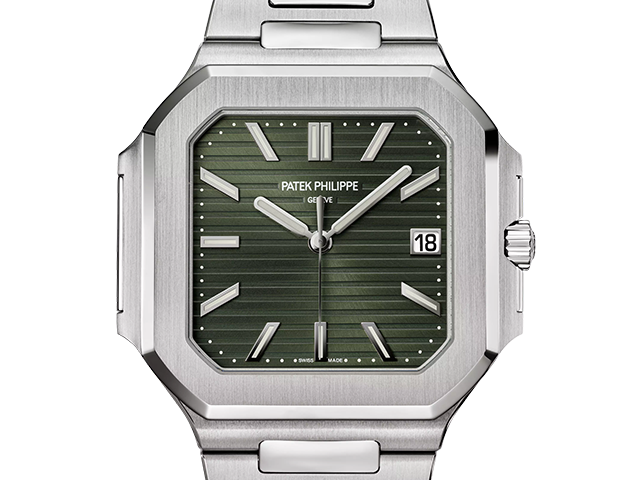 パテックフィリップ キュビタス Ref.5821/1A-001 オリーブグリーン・ソレイユ