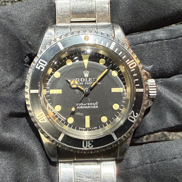 No. 2278: Introducing the charming matte early model! Rolex Submariner 5513 Meter First 1967 All Tritium!