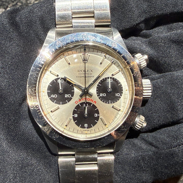 #2282 ~ [COMING SOON!!] Highly Recommended! Big Red! Rolex Manual-Wound Daytona 6265 Silver 1984 Model, Excellent Condition, All Tritium!