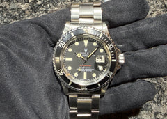 No. 2526 ~ Well-preserved and highly recommended! Red Submariner MK5 dial! Introducing a 1972 1680, all tritium!