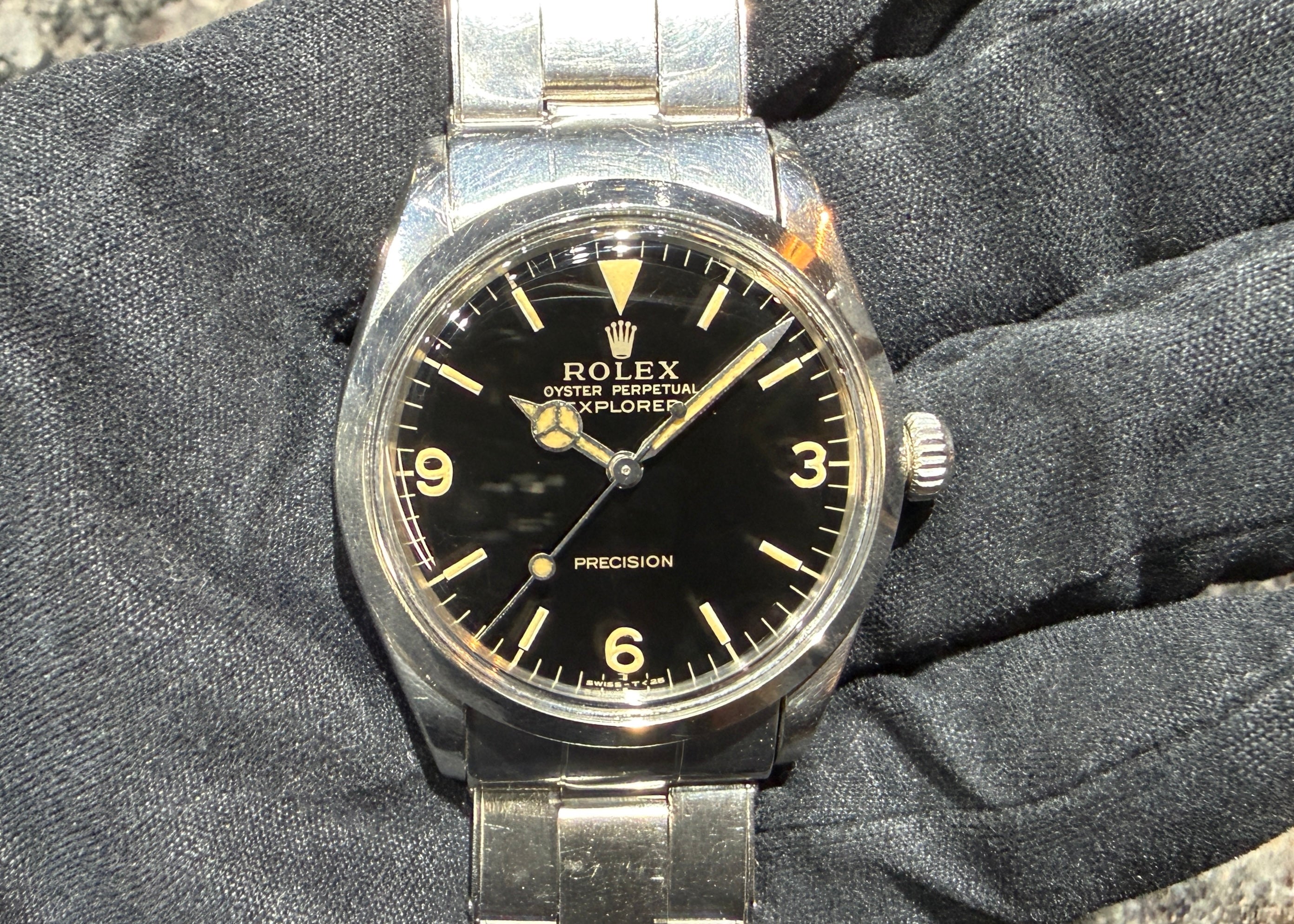 第２２９９回 〜  トップレベルの艶感が魅力！ロレックス ボーイズ エクスプローラー！5500 漆黒ミラー 68年 オールトリチウムのご紹介！