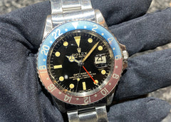 第２０６１回～ 抜群の艶感が素晴らしい漆黒ミラー入荷！ ヴィンテージ GMTマスター 1675 1966年のご紹介！