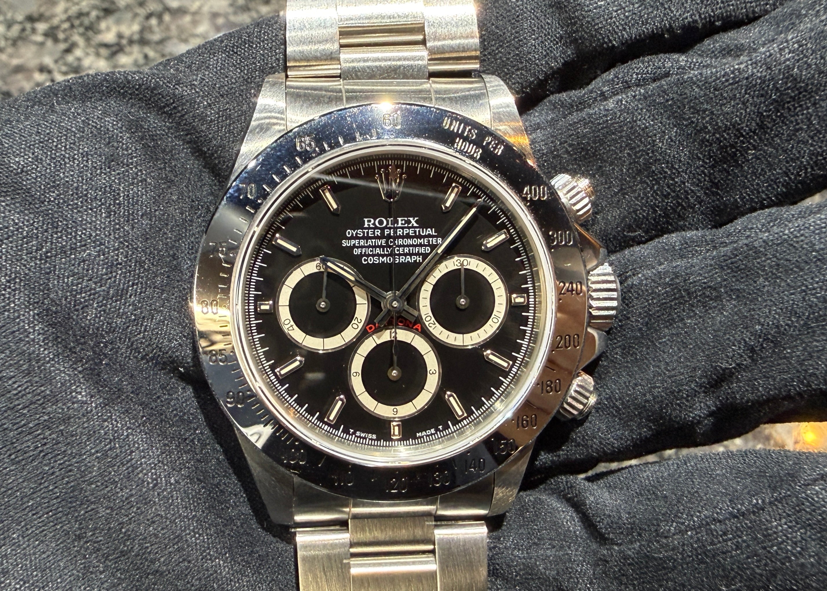 第２３００回～  マニア必見！！逆6/希少ダイヤル発見？！シングルトリチウム！！ロレックス エルプリメロ搭載デイトナ 16520 N1番 オールトチウム 優良個体のご紹介！