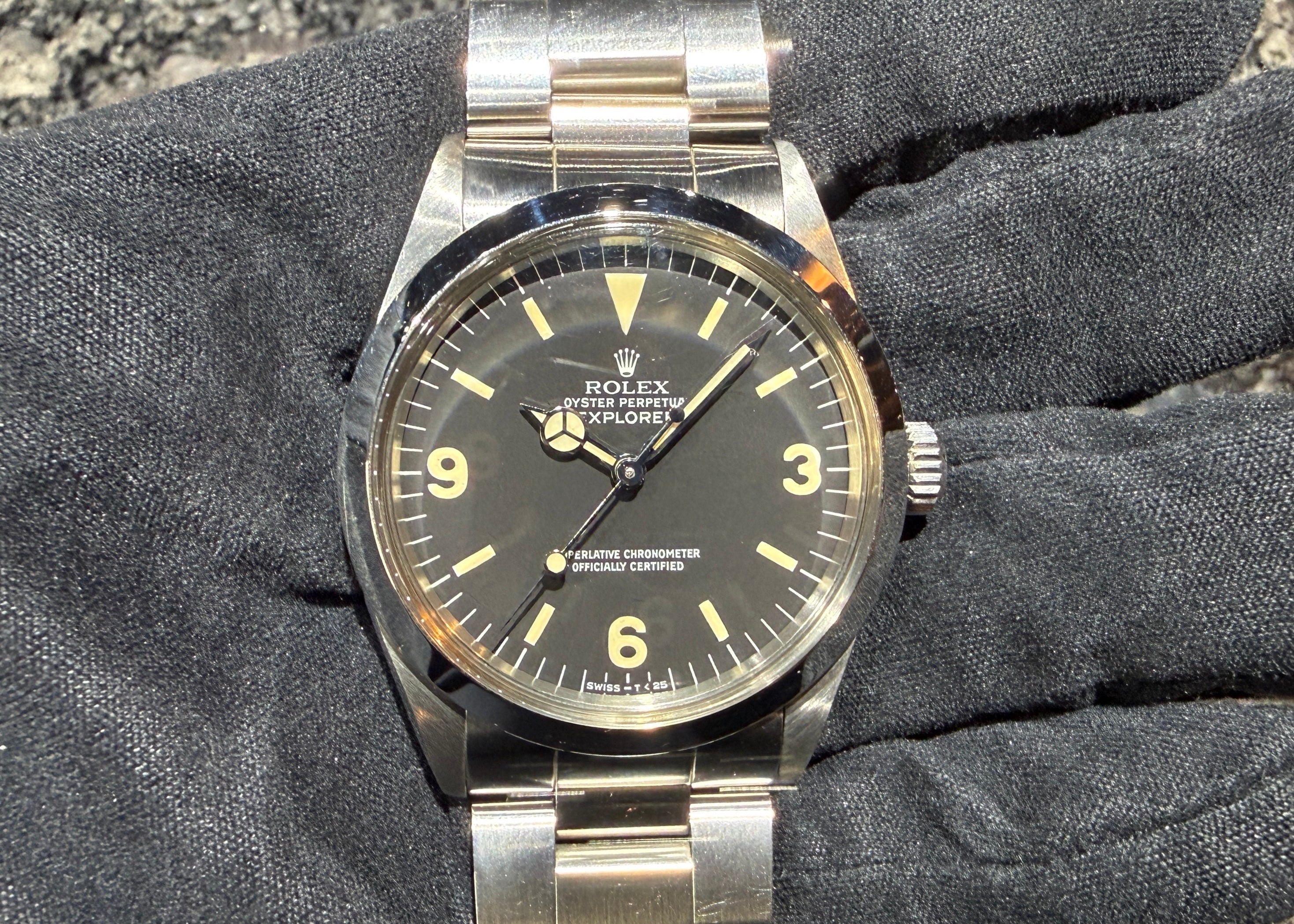 第２３４１回～ 大人気！最終L番入荷！ダイヤル・夜光コンディションが魅力！ヴィンテージ エクスプローラー Ref.1016 オールトリチウム 良個体のご紹介！