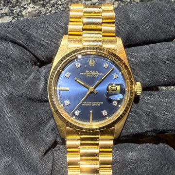 No. 2570 - [COMING SOON!!] Featuring a rare blue dial! Introducing the vintage Datejust 1601/8, 1976, all-tritium!