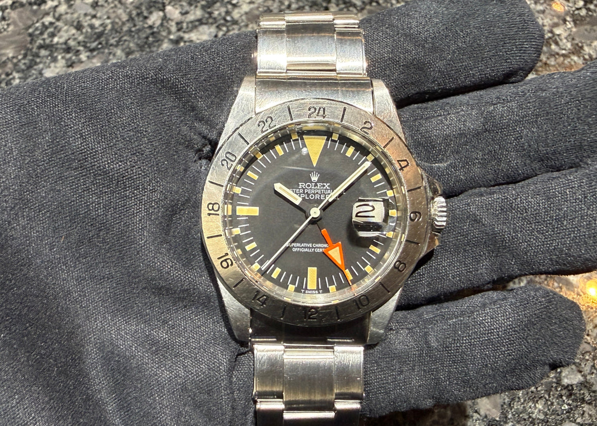 第２５８７回～  最強コレクターズアイテム入荷！！MK1×MK1！初期ケース！ ロレックス エクスプローラーII Ref.1655 71年 優良個体 オールトリチウムのご紹介！