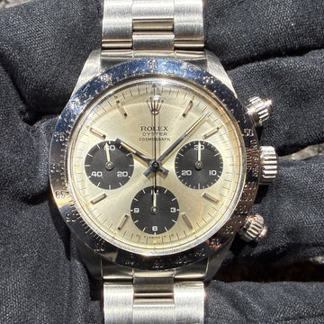 第２３５４回～【COMING SOON!!】大人気！手巻きデイトナ入荷！表記なしσダイヤル！！ ロレックス 6265 シルバー オールトリチウム 73年のご紹介！