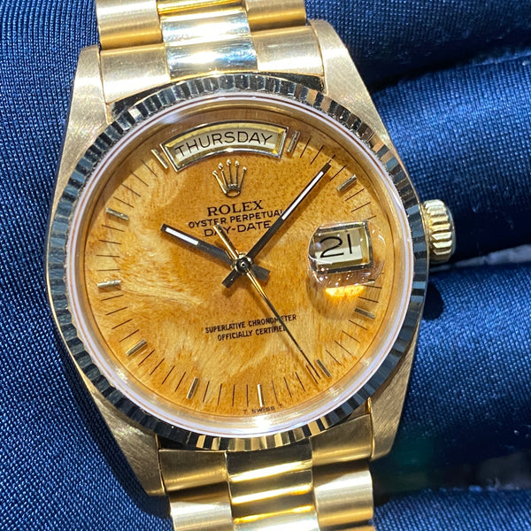 第1918回 希少！バーチウッド！旧型デイデイト！ 18038 85年 優良